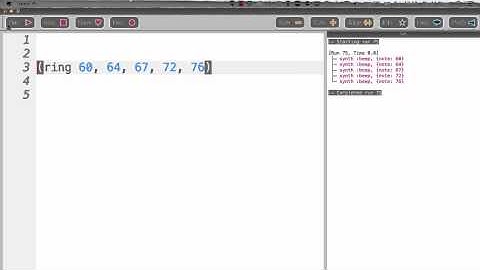 SonicPi - Lesson 21 - Introduction to Rings