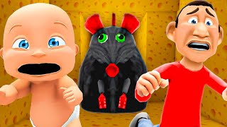 Baby and Daddy Escape EVIL RAT! screenshot 4
