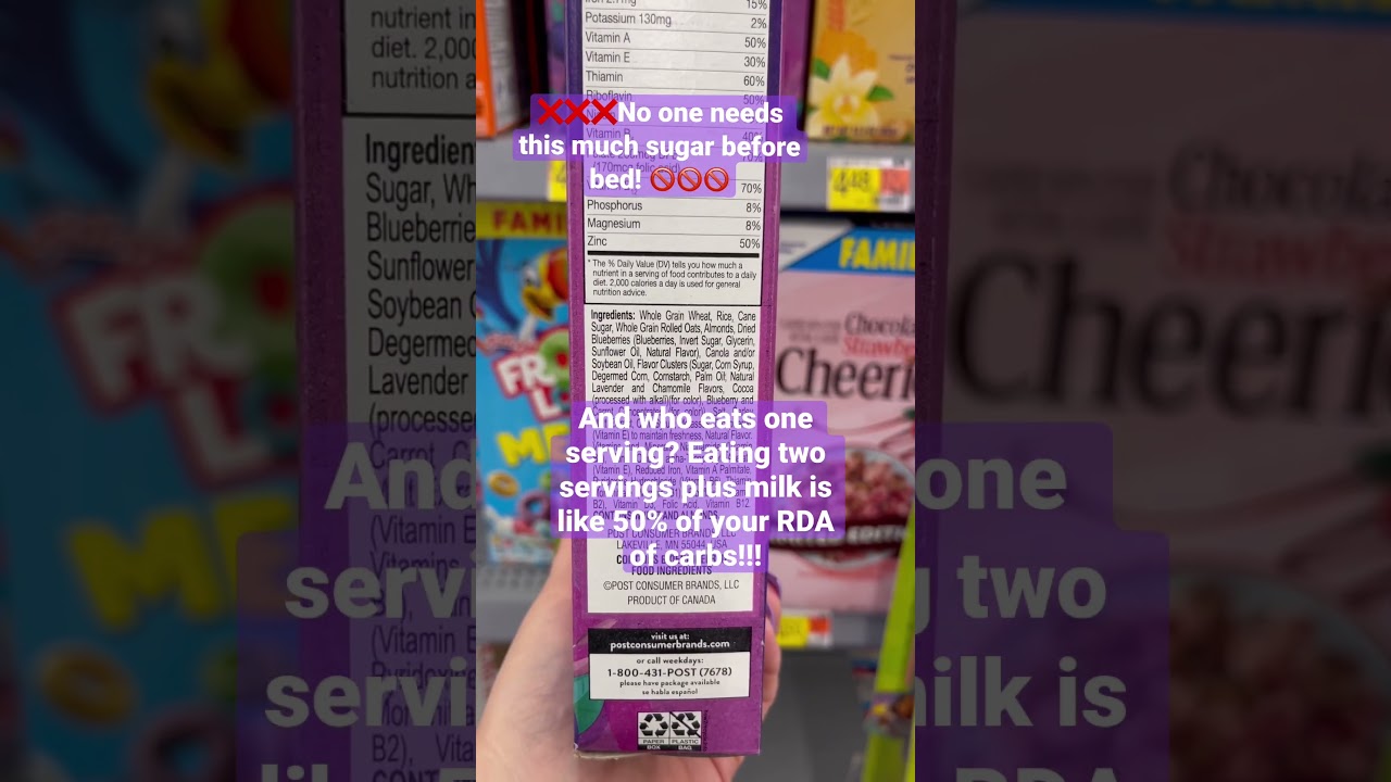 As a biochemist I’m appalled by this marketing - Sweet Dreams cereal - studies in description