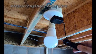 HOW TO ADD A PLUG IN ELECTRIC OUTLET TO A LIGHT BULB FIXTURE | BUGSPRAY.COM by U-Spray Bugspray 1,088 views 1 year ago 4 minutes, 21 seconds