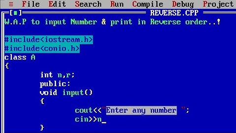 C++ program to Reverse a Number using class | Reverse Number Program in C ++ using While loop