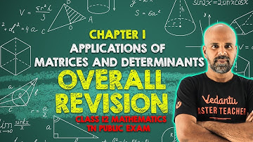 Applications of Matrices and Determinants | Class 12 Mathematics | TN Public Exam | Ram Sir