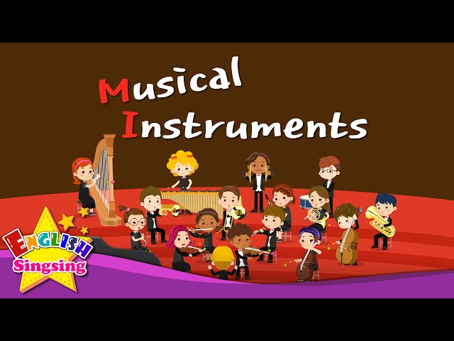 Kids vocabulary - Musical Instruments - Orchestra instruments - English educational video for kids class=