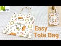 How to make a simple tote bag diy   easy sew to sell