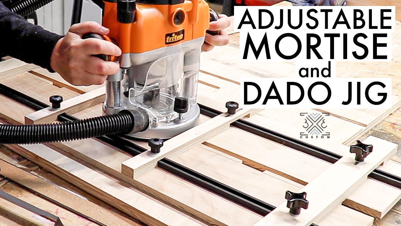 Adjustable Dado and Mortise Jig Cut ANY size dado you need! YouTube