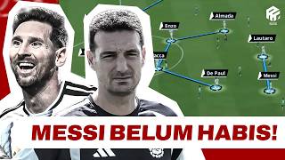 Taktik 3 Gelandang Support & Striker Penarik Lawan | Ujian Pertama Argentina Dilewati