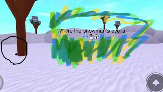 Snowman’s eye challenge speed city roblox☃️⛄️?