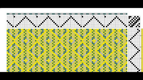 Fabric structure and Design: How to construct colour and weave effect by using weave point demo soft