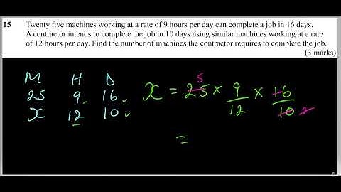 2014 KCSE MATHEMATICS PAPER 1 NO 15