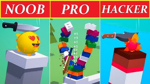 NOOB vs PRO vs HACKER! satisfying ASMR and relaxing videos! #Slice it All