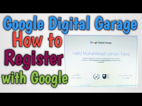 How to register with google garage digital marketing certification 2020.