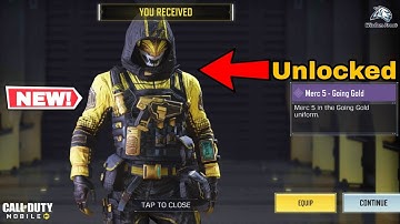 Unlocking Merc 5 - Going Gold Character in Cod Mobile | CRAFT With 100 Shards