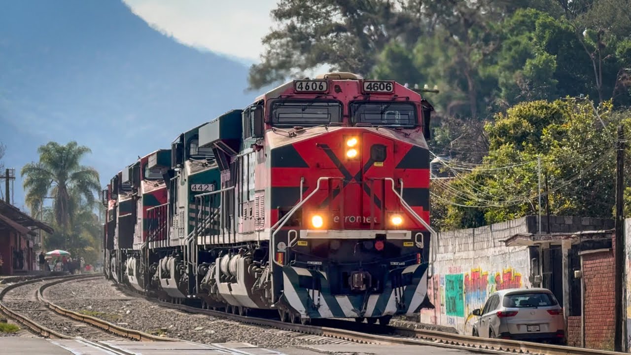 Asi es el Trafico de Trenes de una parte del distrito Veracruz 🚂📸