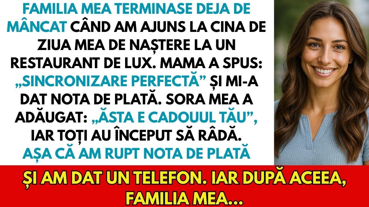 Părinții Terminaseră Deja Cina Și Mi-au Dat Nota Când Am Ajuns La Ziua Mea