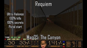 Doom II: Requiem - Map05: The Canyon (Ultra-Violence 100%)
