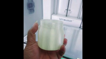 Small Jar Bottle Container Prototype - Satisfying 3D printing process