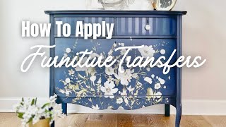 How To Apply A Furniture Transfer 101 Using Redesign! #furnituretransfers