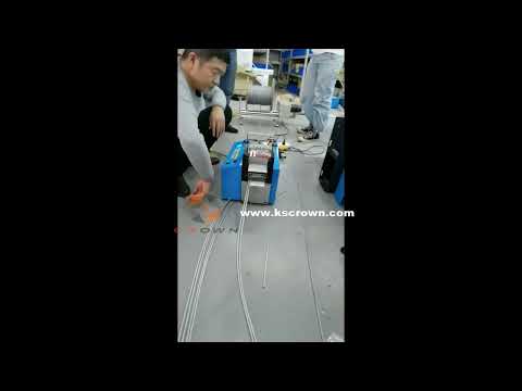 Automatic steel wire rope cutting machine | aircraft cable length cutting machine - Suzhou Crown