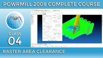 PowerMill Tutorial # 4 - Raster and Profile Area Clear Model - Urdu/Hindi