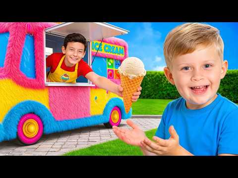 Kids Build a Pink Ice Cream Truck!