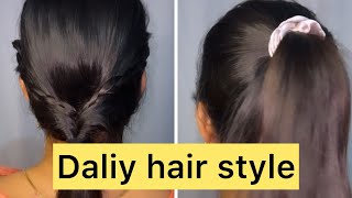 Daliy hairstyle | easy hair style | plz sub # viral