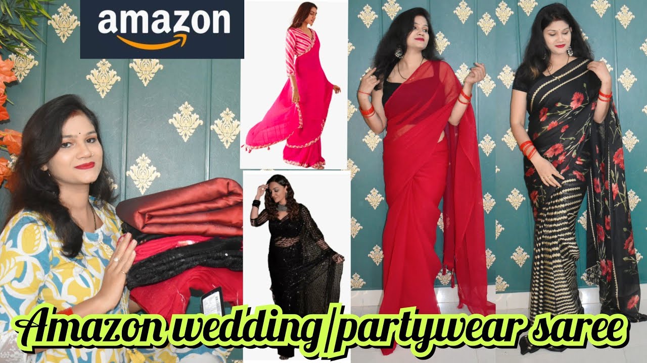 AMAZON DESIGNER BOLLYWOOD STYLE SAREE HAUL