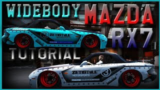 BEST WIDEBODY MAZDA RX7 TUTORIAL | Liberty Walk | Car Parking Multiplayer | New Update | zeti