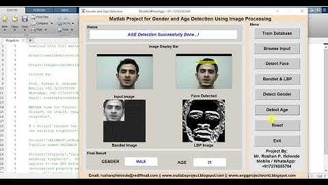 Gender and Age Detection Using Image Processing Matlab Source Code