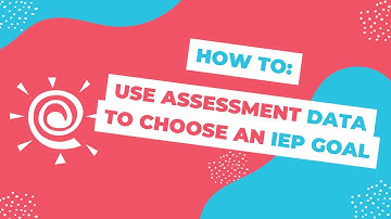 Classworks Minute | Using Assessment Data to Choose an IEP Goal