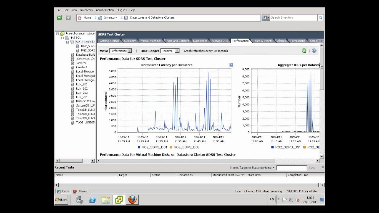 vSphere 5 Storage DRS IO Load Balancing YouTube
