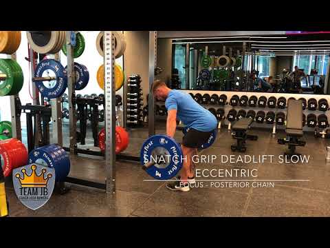 Snatch Grip Deadlift Slow Eccentric