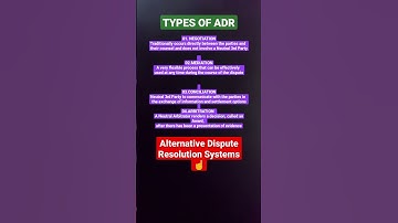 How to study law💯very easily||Types of ADR #kslu #tips #law /2022