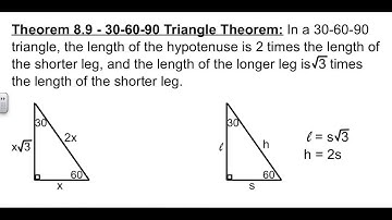 Geometry 8-3 Special Right Triangles