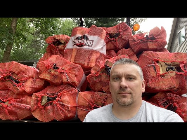 Firewood Bundles - Burning Through the Bags and a Question for you Wood  Hounds - YouTube