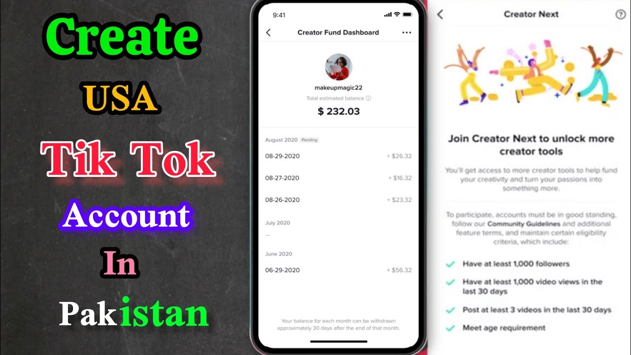 How to Create USA TIk Tok account in Pakistan /Tiktok monetization 2024 ...
