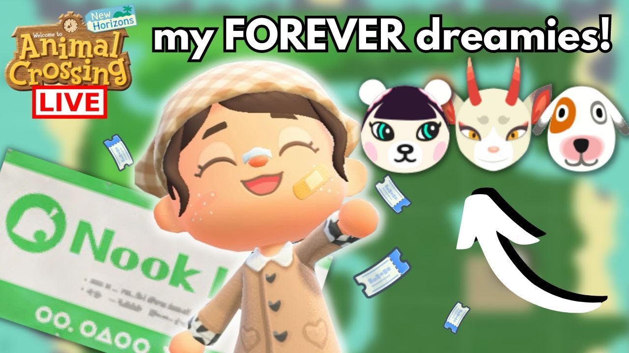  finding dreamies on my forever island acnh villager hunt youtube