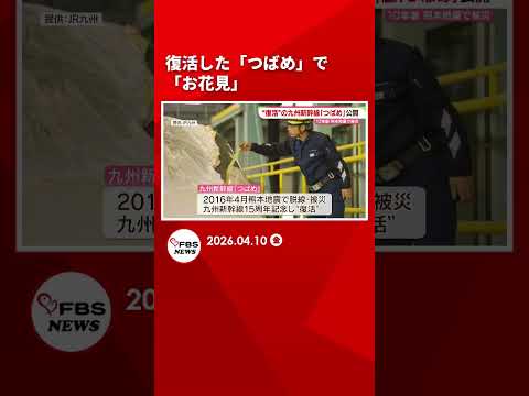 復活した「つばめ」で「お花見」　夜はライトアップも　博多駅 #shrots