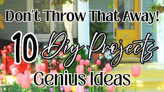 BRILLIANT‼️ 10 NEW DIY Projects Home Decor Lots of Techniques-Artistic Touch-DONT MISS THEM😘