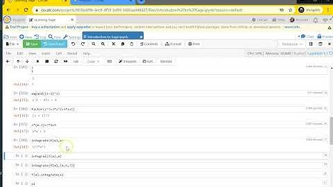 Introduction to Sage - Jupyter