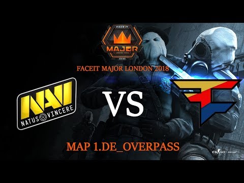 Видео: NaVi и FaZe не хотят ПРОИГРЫВАТЬ | NaVi vs FaZe Clan Map 1.de_overpass | FACEIT Major London 2018