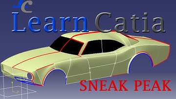 Learn catia V5 Tutorials for beginners |CHEVY CAMERO |SNEAK PEAK