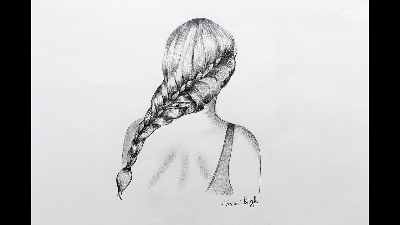 french braid drawing