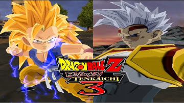 DBZ Budokai Tenkaichi 3: SSJ3 GT Goku vs. Super Baby 2 (Red Potara) (no damage)