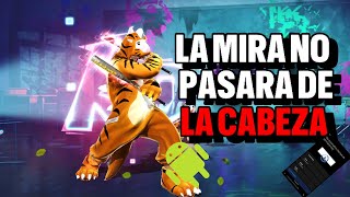 CON ESTOS AJUSTES LA MIRA NO PASARA DE LA CABEZA  🤯! PEGA TODO ROJO EN FREE FIRE!