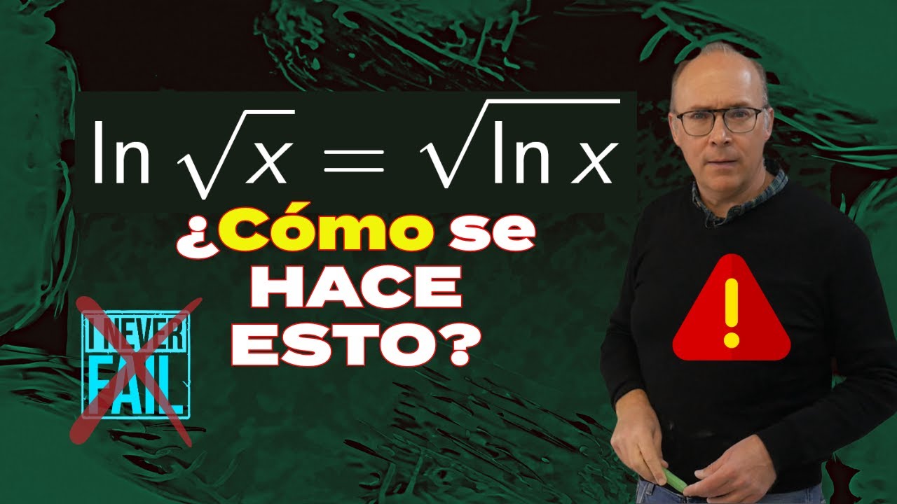 ⚠️ ¡ALERTA! COMETO un ❌ERROR❌ al ESTIMAR las SOLUCIONES de esta ECUACIÓN LOGARÍTMICA 