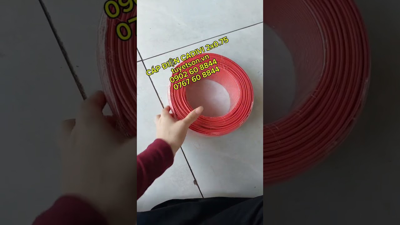 CÁP ĐIỆN CADIVI 2x0.75 - tuyetson.vn 0902608844 VPP Tin Học Tuyết Sơn