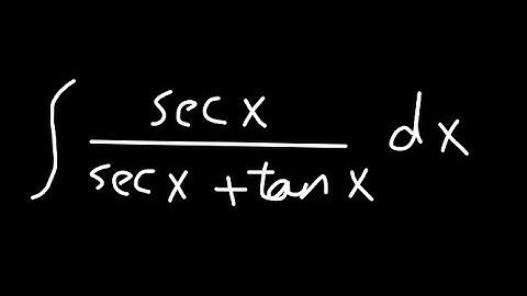 Integral of sec(x)/(sec(x) + tan(x)) ✍️ | Trigonometric Integration Simplified | Step-by-Step