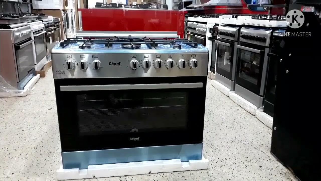 CUISINIÈRE GEANT 5 FEUX INOX DOUBLE VENTILATEUR - Alger Algérie