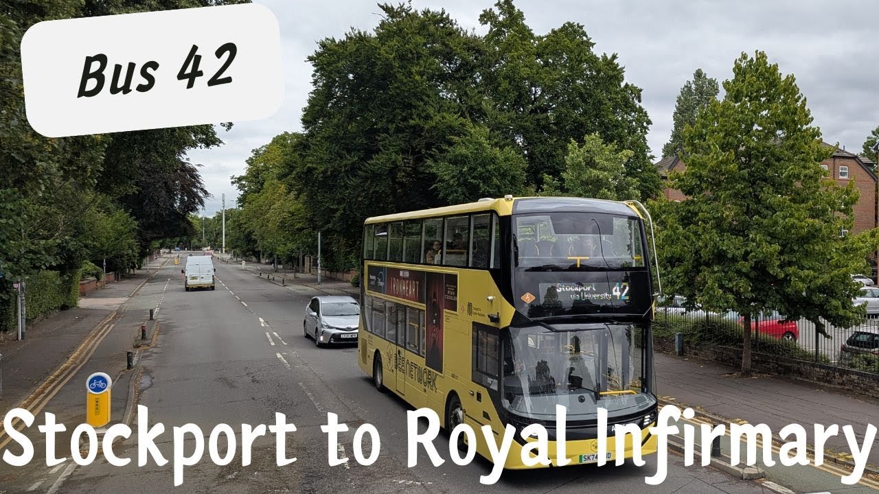 Stockport to Royal Infirmary by bus 42 | July 2025