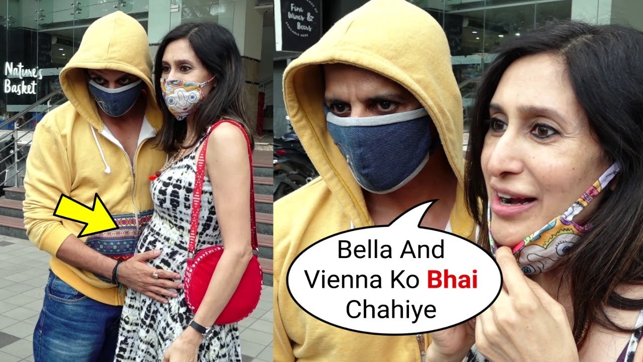 Karanvir Bohra Wife Pregnant Baby Bump FIRST Video | Teejay Sidhu Pregnant | Bella And Vienna